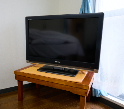 お部屋にあるテレビの画像